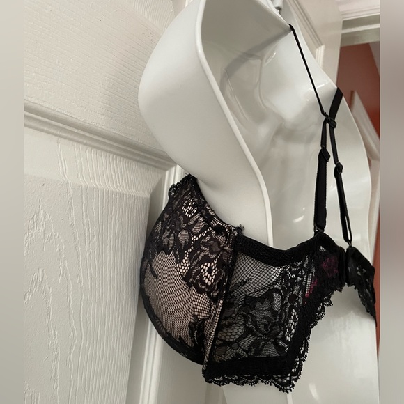 La SENZA BEYOND SEXY Bra Padded Lacy Push-Up Strappy Size 34DD - Picture 10 of 15